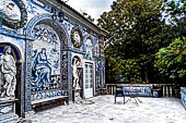 Lisbona, Palacio Frontiera - i pannelli di azulejos della Galeria das Artes. 